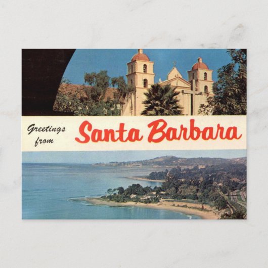 Greetings from Santa Barbara Vintage  ポストカード (正面)