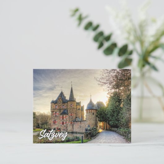 Greetings From Satzvey Castle, Germany ポストカード (スタンド正面)