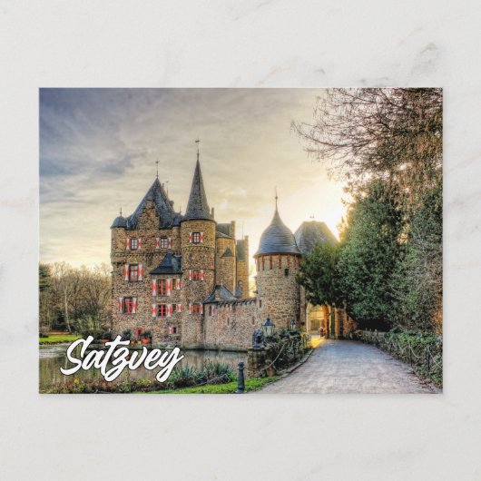 Greetings From Satzvey Castle, Germany ポストカード (正面)