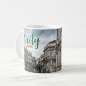 Greetings from Sicily Italy Coffee Mug Italia コーヒーマグカップ (正面左)
