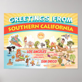 Greetings from Southern California Poster ポスター