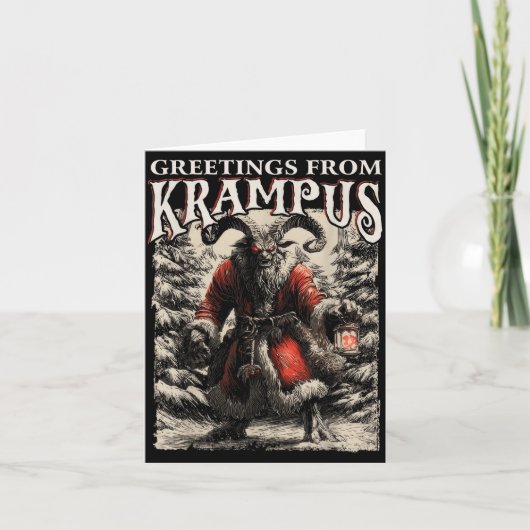 Greetings From Ss Vom Krampus Festive Horror Chris カード (正面)