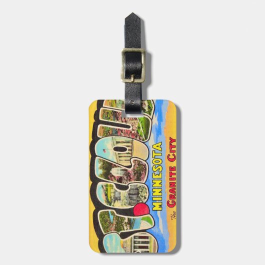  Greetings from St Cloud, MI ラゲッジタグ (正面縦)