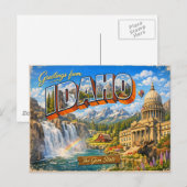 Greetings From State Postcard  ポストカード (正面/裏面)