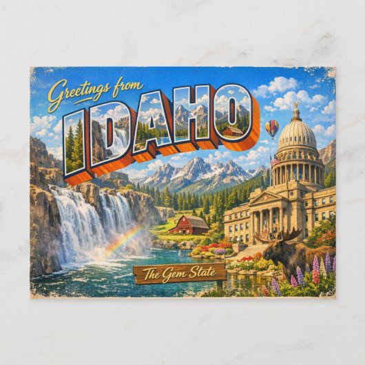 Greetings From State Postcard  ポストカード (正面)