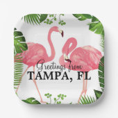 Greetings from Tampa, FL ペーパープレート (正面)