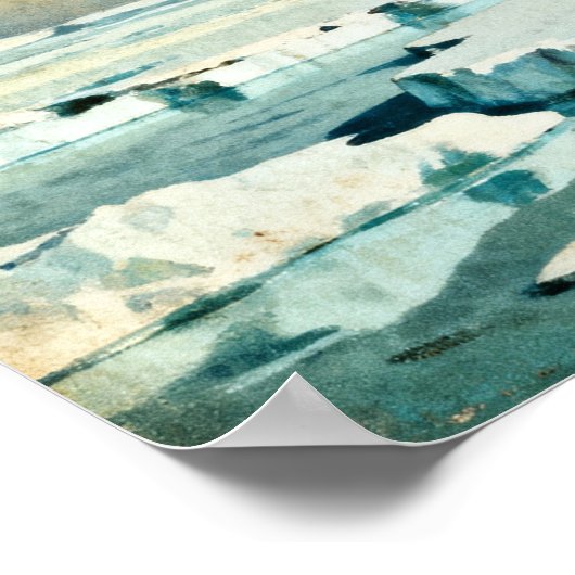 Greetings from the Moons of Jupiter Retro Sci‑Fi P ポスター (角)