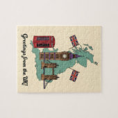 Greetings from the UK British Landmarks Travel ジグソーパズル (横)