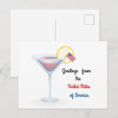 Greetings From the USA Holidayはがき シーズンポストカード (正面/裏面)