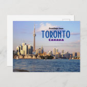 Greetings from Toronto Canada Scenic Postcard ポストカード (正面/裏面)