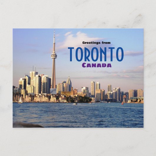 Greetings from Toronto Canada Scenic Postcard ポストカード (正面)