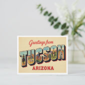 Greetings from Tucson AZ ポストカード (スタンド正面)
