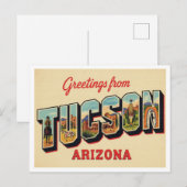 Greetings from Tucson AZ ポストカード (正面/裏面)