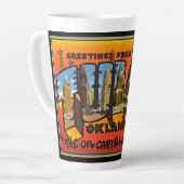 Greetings from Tulsa カフェラテマグ (左アングル)