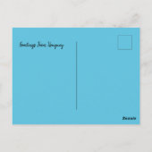 Greetings from Uruguay Natural Blue  ポストカード (裏面)