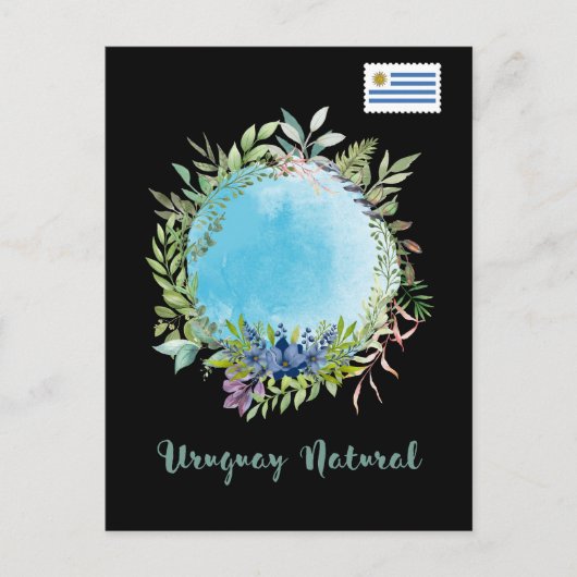 Greetings from Uruguay Natural Blue ポストカード (正面)