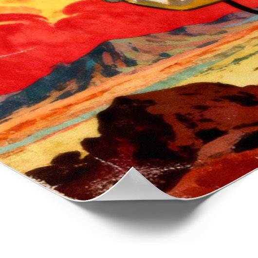 Greetings from Venus Retro Sci‑Fi Poster ポスター (角)