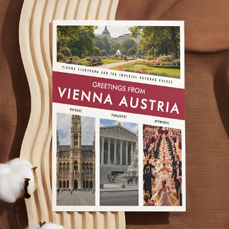 Greetings from Vienna Austria Vintage Travel ポストカード