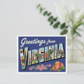 Greetings from Virginia ポストカード (スタンド正面)