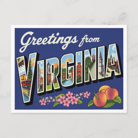 Greetings from Virginia ポストカード (正面)