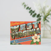 Greetings From West Virginia ポストカード (スタンド正面)