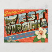 Greetings From West Virginia ポストカード (正面)