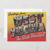 Greetings from West Virginia ポストカード (正面/裏面)