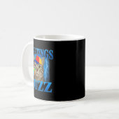 Greetings Huzz Funny Cat Meme Design For Men Women コーヒーマグカップ (正面左)