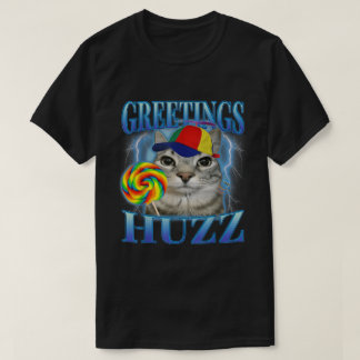 Greetings Huzz Lollipop Cat Meme Tシャツ