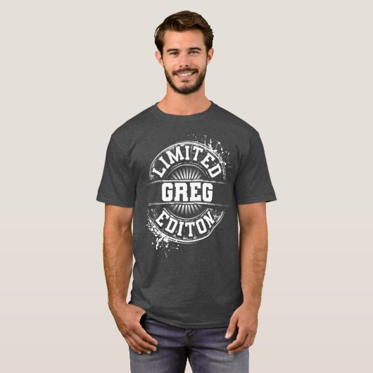 GREG限定版おもしろい名パーソナライズされた Tシャツ (正面フル)