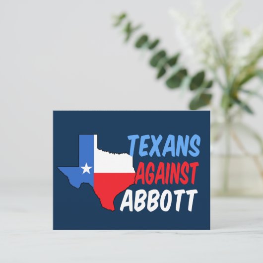 Greg Abbottに対するTexans ポストカード (スタンド正面)