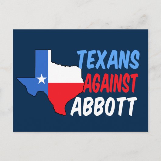 Greg Abbottに対するTexans ポストカード (正面)