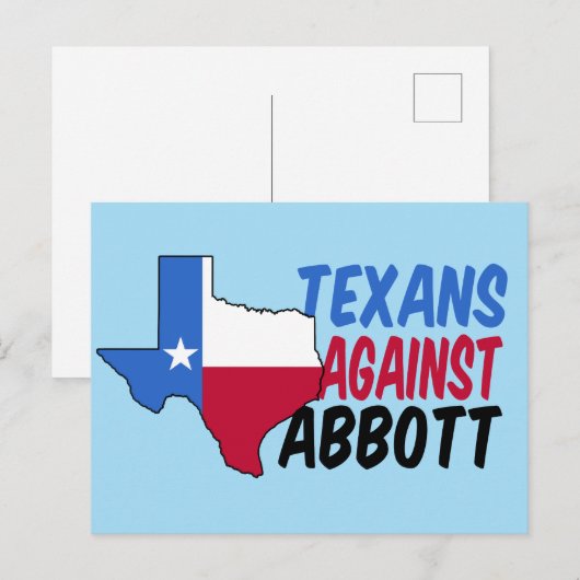 Greg Abbottに対するTexans ポストカード (正面/裏面)