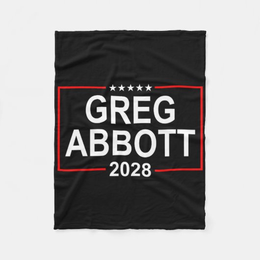 Greg Abbott 2028 大統領選挙 7月4日 Re フリースブランケット (正面)