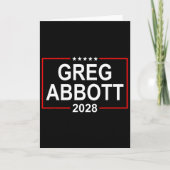 Greg Abbott 2028 Presidential Election July 4th Re カード (正面)