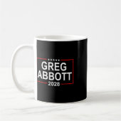 Greg Abbott 2028 Presidential Election July 4th Re コーヒーマグカップ (左)