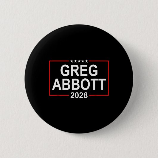 Greg Abbott 2028 Presidential Election July 4th Re 缶バッジ (正面)