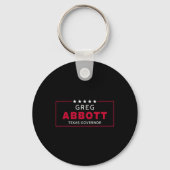 Greg Abbott Election Texas Governor Republican Blu キーホルダー (正面)