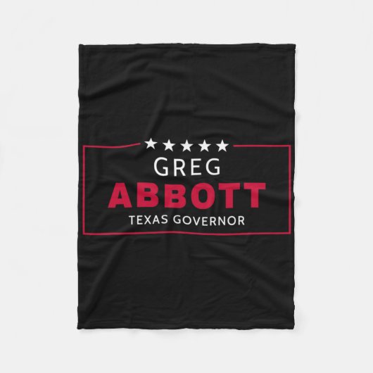 Greg Abbott Election Texas Governor Republican Blu フリースブランケット (正面)