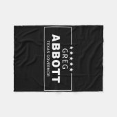 Greg Abbott Election Texas Governor Republican Red フリースブランケット (正面(横))