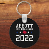 Greg Abbott For Governor Election July 4th Republi キーホルダー (正面)