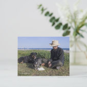 Greg PikeとBooger、子猫、Mousey ポストカード (スタンド正面)