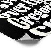 Gregorian Chant Funny Catholic Traditional Latin M ポスター (角)