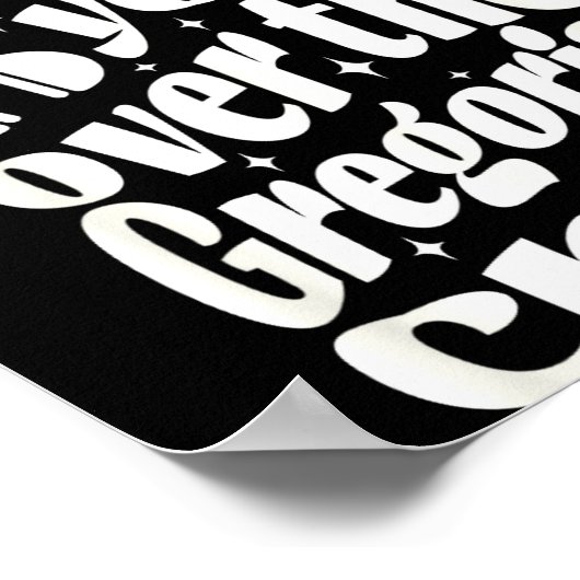 Gregorian Chant Funny Catholic Traditional Latin M ポスター (角)