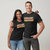 GREGORY 姓 レトロ おもしろ ヴィンテージ 80年代 90年代 誕生日 Tシャツ (ユニセックス)