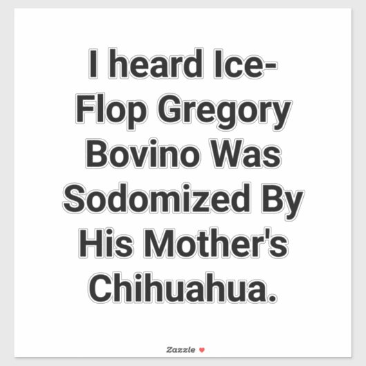 Gregory Bovino Sodomized Dog Hankamer Artjunkhaus シール (シート)