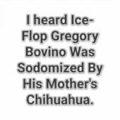 Gregory Bovino Sodomized Dog Hankamer Artjunkhaus シール (正面)