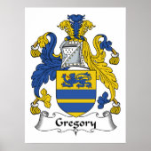 Gregory Family Crest ポスター (正面)