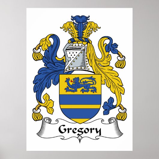 Gregory Family Crest ポスター (正面)