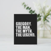 Gregory name, Gregory The Man The Myth The Legend ポストカード (スタンド正面)